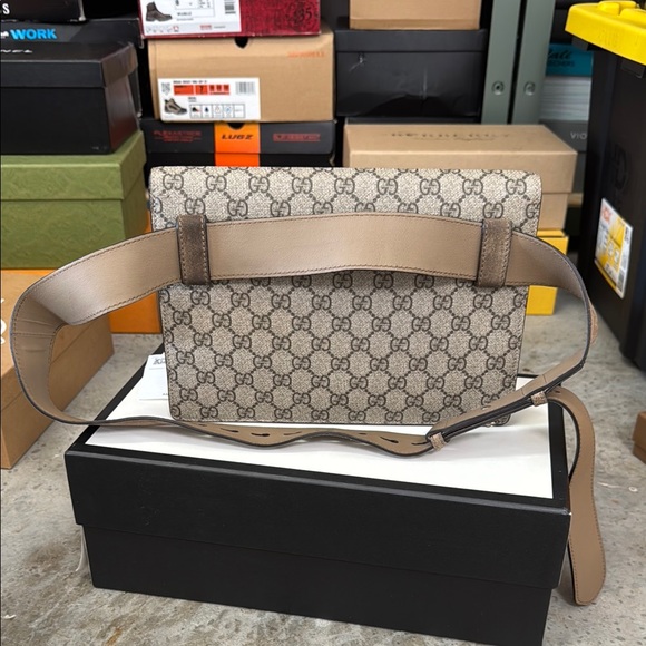 Gucci Dionysus Bumbag Waist Fanny Pack Bag EUC Entrupy Certified GG Monogram - Picture 4 of 16